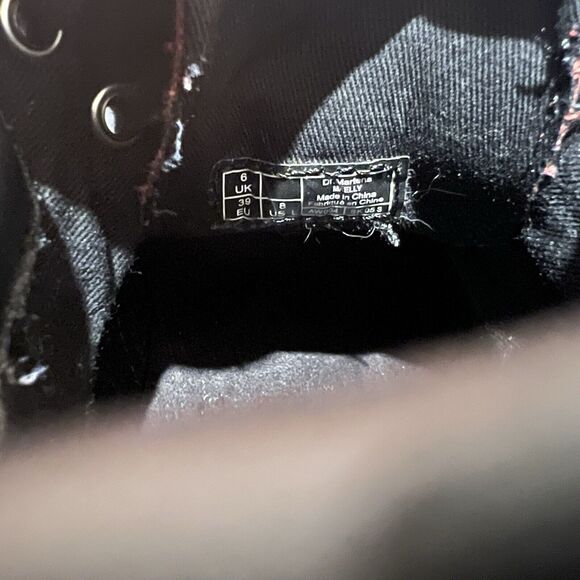 Dr Martens Maelly Ankle Boot Women's 8 Red Canvas Air Wair Casual Chukka - Picture 9 of 10